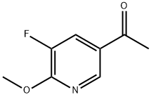 1-(5-氟-6-甲氧基吡啶-3-基)乙酮 结构式