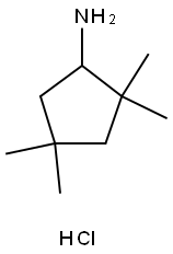 2,2,4,4-TetraMethylcyclopentanaMine hydrochloride 结构式