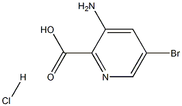 3-AMino-5-broMopyridine-2-carboxylic acid hydrochloride 结构式