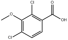 2,4-二氯-3-甲氧基苯甲酸 结构式