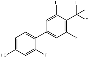2-氟-4-羟基-3',5'-二氟-4'-(三氟甲基)联苯 结构式