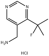 4-(2-氟-2-丙基)-5-(氨甲基)嘧啶二盐酸盐 结构式
