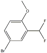 4-溴-2-(二氟甲基)-1-甲氧基苯 结构式