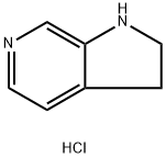 2,3-二氢-1H-吡咯并[2,3-C]吡啶盐酸盐 结构式