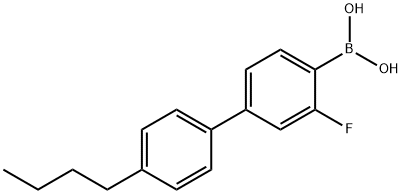 3-氟-4'-丁基联苯硼酸 结构式