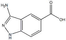 3-aMino-1H-indazole-5-carboxylic acid 结构式