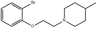 1-(2-(2-溴苯氧基)乙基)-4-甲基哌啶 结构式