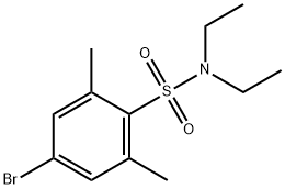 4-溴-N,N-二乙基-2,6-二甲基苯磺酰胺 结构式