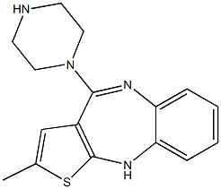 奥氮平去甲基杂质 结构式