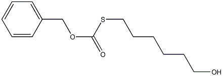 6-(S-Benzyloxycarbonyl)Mercaptohexan-1-ol 结构式
