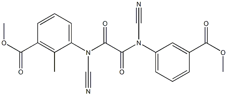 N,N'-Bis-cyanoMethyl-N,N'-bis-(3-Methoxycarbonyl-phenyl)-oxalaMide 结构式