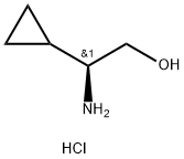 (S)-2-AMINO-2-CYCLOPROPYLETHANOL HYDROCHLORIDE 结构式