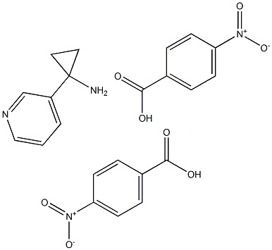 1-Pyridin-3-yl-cyclopropylaMine bis(4-nitrobenzoate) 结构式