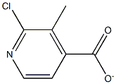 2-氯-3-甲基吡啶-4-羧酸甲酯 结构式