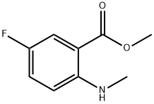 2-甲基氨基-5-氟苯甲酸 甲酯 结构式