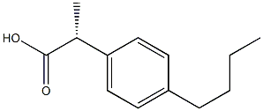 (R)-2-(4-BUTYLPHENYL)-PROPIONIC ACID 结构式