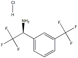 (1S)-2,2,2-TRIFLUORO-1-[3-(TRIFLUOROMETHYL)PHENYL]ETHYLAMINE HCl 结构式