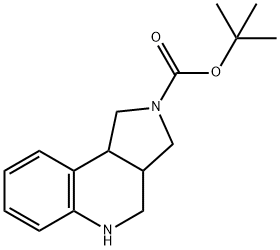 2-BOC-2,3,3A,4,5,9B-六氢-1H-吡咯并[3,4-C]喹啉 结构式