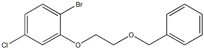 2-(2-(苄氧基)乙氧基)-1-溴-4-氯苯 结构式