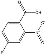 2-硝基-4-氟苯甲酸 结构式