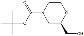 (R)-叔丁基2-(羟甲基)吗啉-4-羧酸酯 结构式