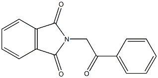 2-(1-苯基乙酮-2-基)异吲哚啉-1,3-二酮 结构式