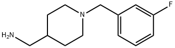 [1-(3-氟苄基)哌啶-4-基]甲胺 结构式