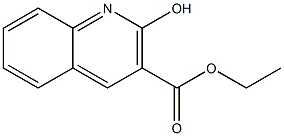 2-Hydroxy-quinoline-3-carboxylic acid ethyl ester 结构式