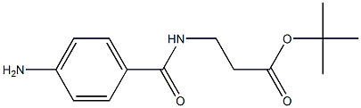 tert-butyl 3-(4-aMinobenzaMido)propanoate 结构式