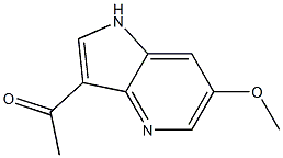 1-(6-Methoxy-1H-pyrrolo[3,2-b]pyridin-3-yl)ethanone 结构式