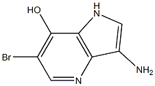 3-AMino-6-broMo-7-hudroxy-4-azaindole 结构式