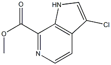 3-Chloro-6-azaindole-7-carboxylic acid Methyl ester 结构式
