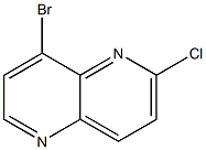 8 - 溴 - 2 - 氯-2,5 - 二氮杂萘 结构式