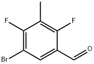 5-溴-2,4-二氟-3-甲基苯甲醛 结构式
