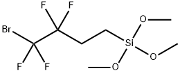 4-BROMO-3,3,4,4-TETRAFLUOROBUTYLTRIMETHOXYSILANE 结构式