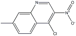 4-Chloro-7-Methyl-3-nitroquinoline 结构式