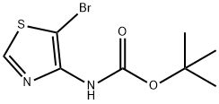 tert-Butyl (5-broMothiazol-4-yl)carbaMate 结构式