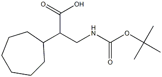 N-Boc-3-aMino-2-cycloheptylpropanoic acid 结构式