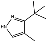 3-(叔丁基)-4-甲基-1H-吡唑 结构式