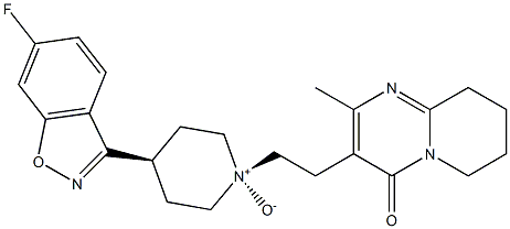 (CIS-3-[2-[4-(6-FLUORO-1,2-BENZISOXAZOL-3-YL)-1-PIPERIDINYL]ETHYL 结构式