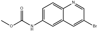 Methyl 3-broMoquinolin-6-ylcarbaMate 结构式
