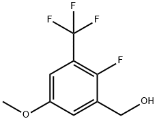 2-氟-5-甲氧基-3-(三氟甲基)苄醇 结构式