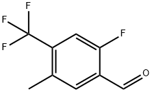2-氟-5-甲基-4-(三氟甲基)苯甲醛 结构式