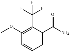 3-甲氧基-2-(三氟甲基)苯甲酰胺 结构式