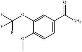 4-甲氧基-3-(三氟甲氧基)苯甲酰胺 结构式