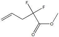 2,2-Difluoro-4-Pentenoic Acid Methyl Ester 结构式