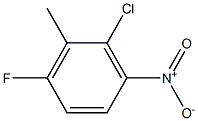 2-氯-6-氟-3-硝基甲苯 结构式