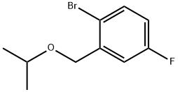 1-溴-4-氟-2-(异丙氧基甲基)苯 结构式