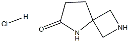 2,5-Diazaspiro[3.4]octan-6-one hydrochloride 结构式