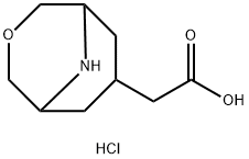 2-(3-氧-9-氮杂双环[3.3.1]壬-7-基)乙酸盐酸盐 结构式